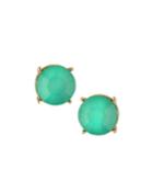 Round Stud Earrings, Turquoise