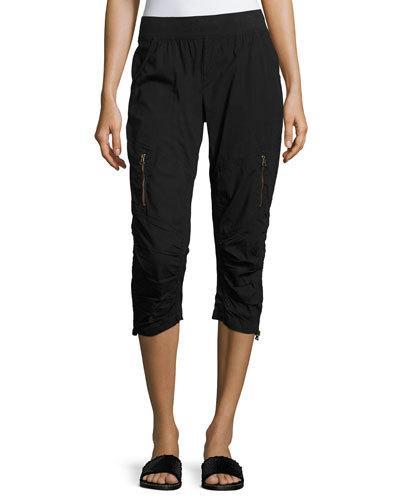 Dorris Zip-pocket Crop Pants