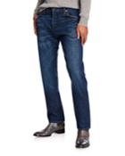 Men's Tapered-fit Button-fly Jeans