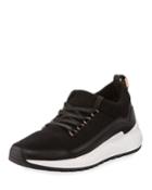 Knit Mesh Lace-up
