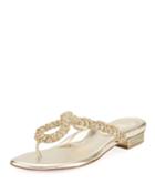 Woven Studded Flat
