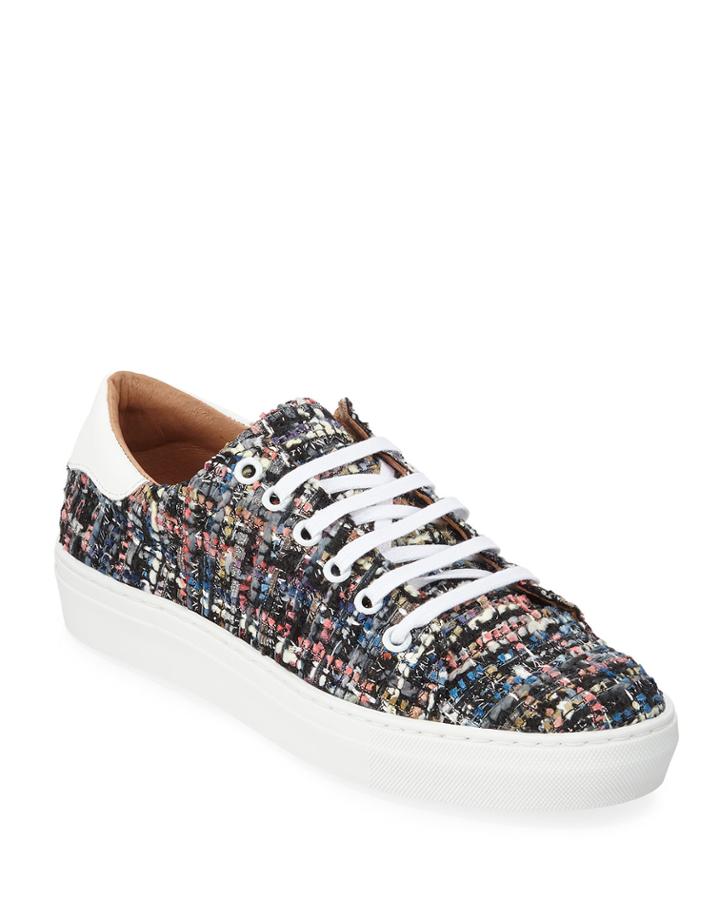Tweed Boucle Lace-up