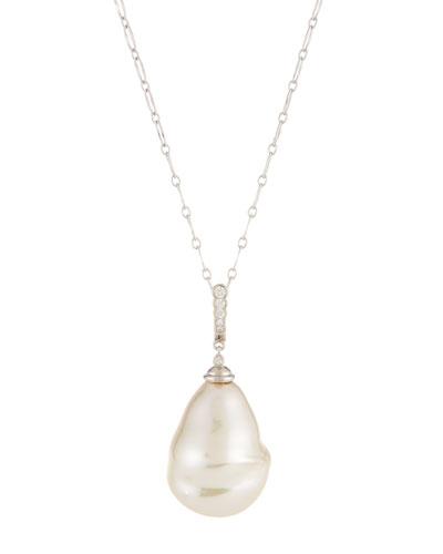 Long Baroque Pearl Pendant Necklace