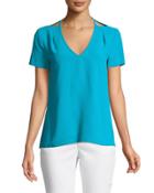 Floramaria Cutout Crepe Top