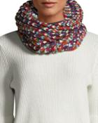 Multicolor Faux-sherpa Cowl/infinity