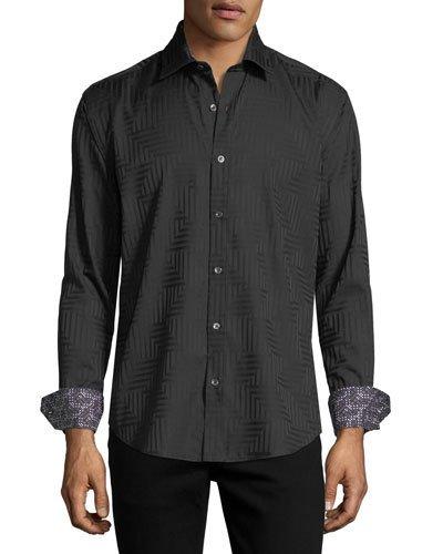 Geometric-print Cotton