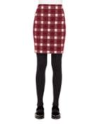 Brit-check Pencil Knee-length Wool/cashmere