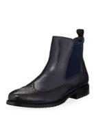 Hamel Wing-tip Gored Boot, Blue
