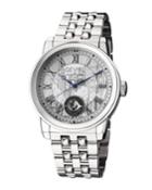 Men's Automatic Washington Silver Tone Stainless Steel Bracelet Watch