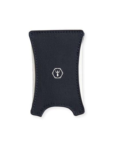 Rfid Blocking Card Holder Wallet, White/navy