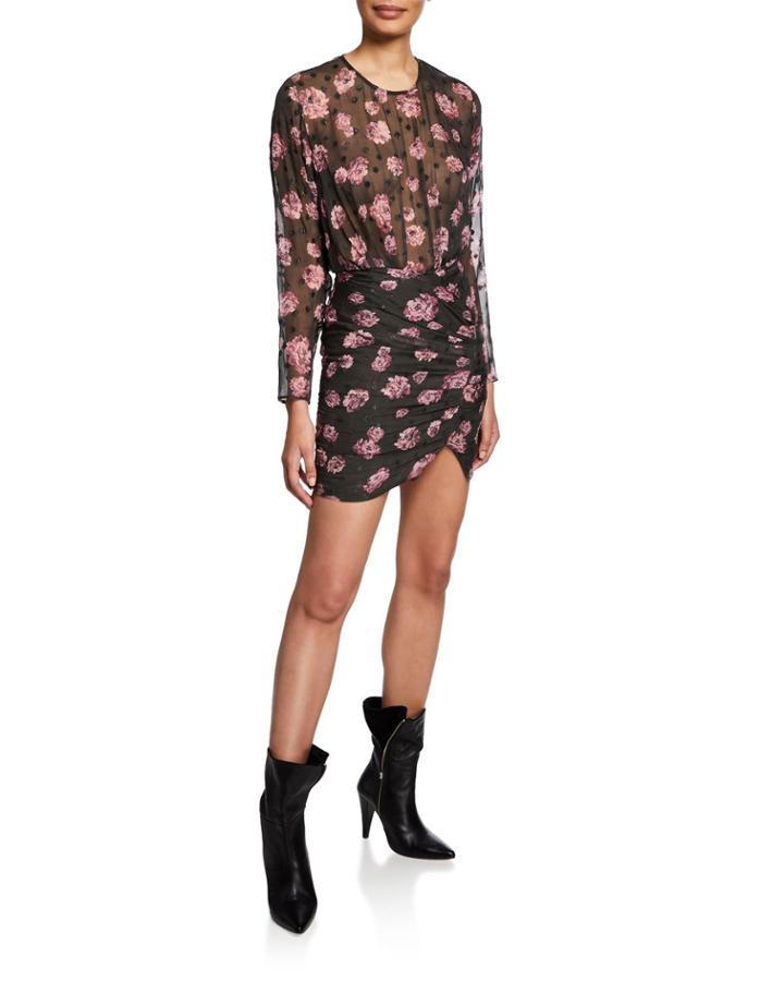 Adelino Dotted Floral Long-sleeve