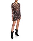 Adelino Dotted Floral Long-sleeve
