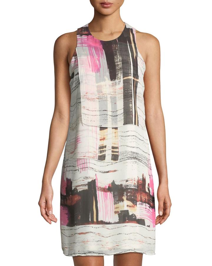 Sleeveless Abstract-print