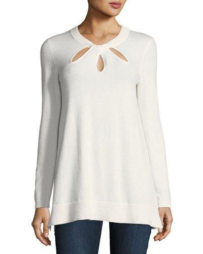 Sweater With Twisted Keyhole