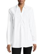 Long-sleeve Poplin Blouse