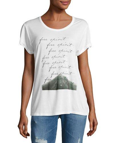 Free Spirit Graphic Tee, White