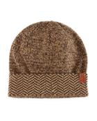 Chevron-cuff Knit Hat