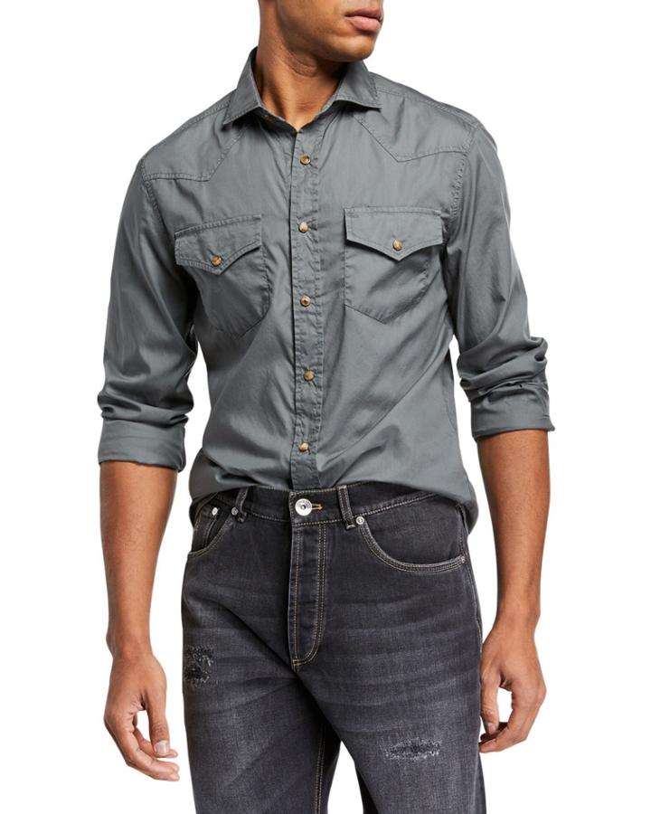 Men's Oxford Western