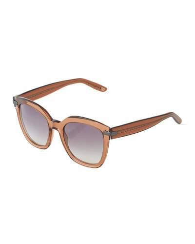 Modified Square Acetate Sunglasses, Brown