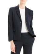 Shrunken Pale Stripe Knit Jacket