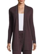 Chain-trim Cashmere Duster