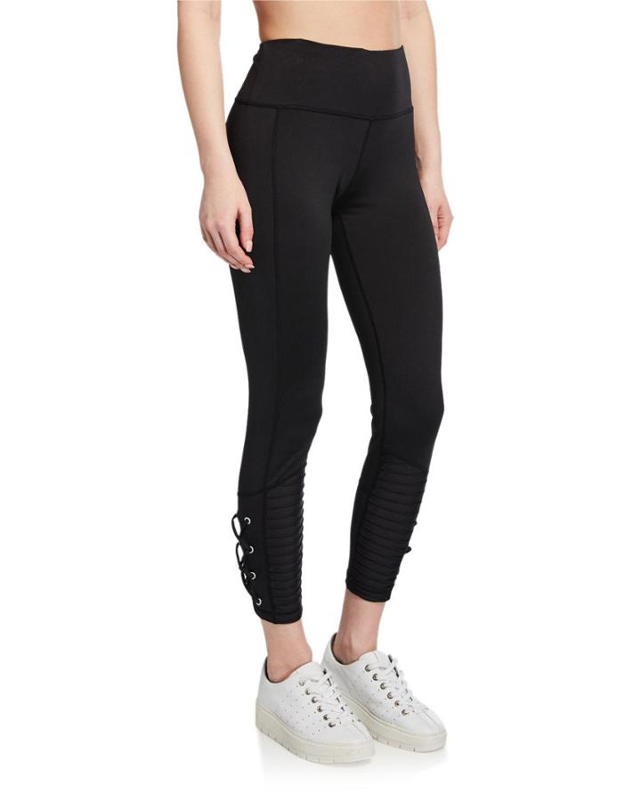 High-rise Moto-lace
