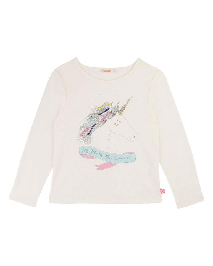 Girls' Unicorn Long-sleeve Tee,