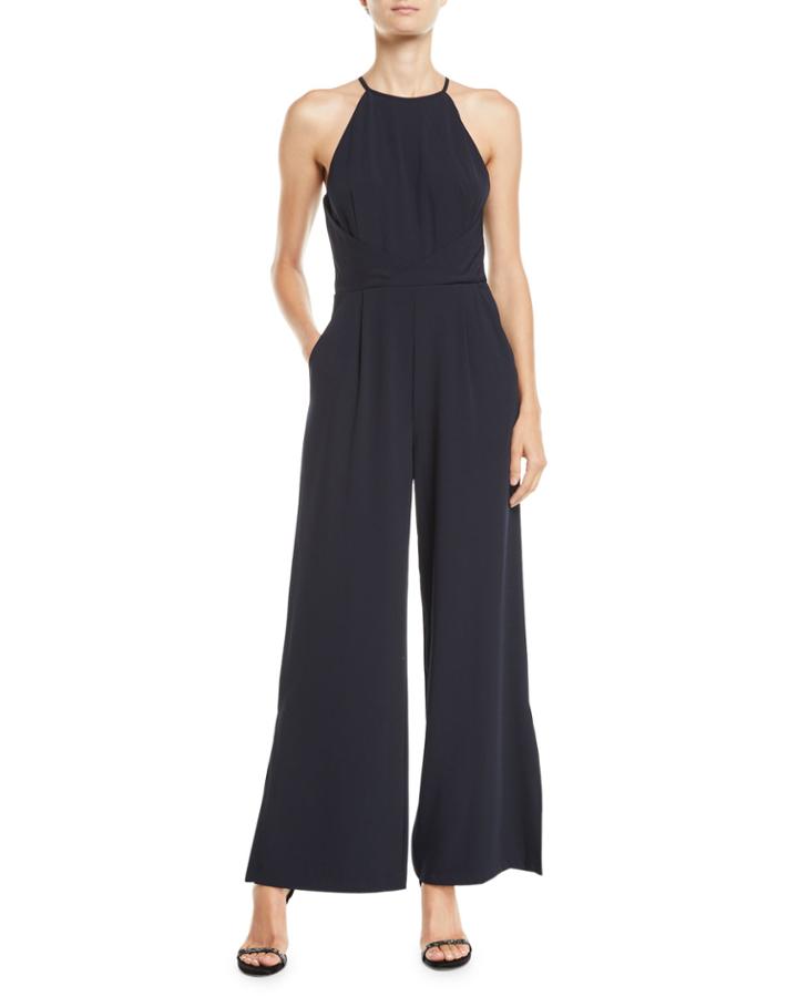 Gabe High-neck Wide-leg Jumpsuit