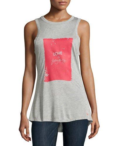 Tasha Cutout-back Tank, Heather