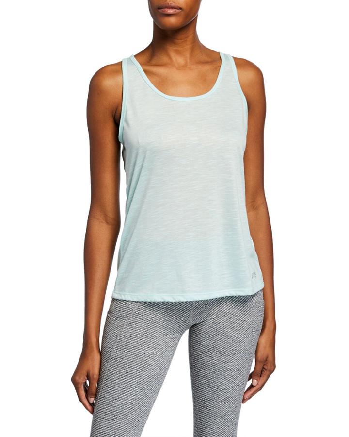 Semisheer Cross-back Tank
