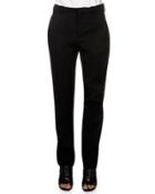 Flat Front Trousers, Black