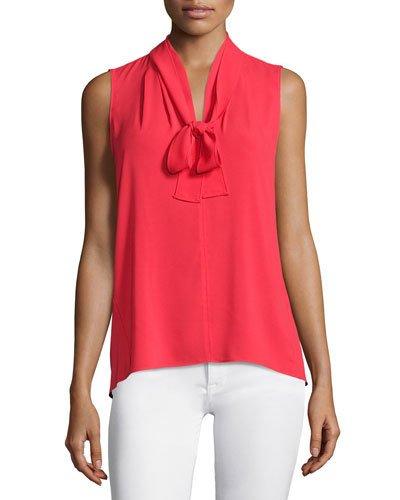 Mauve Tie-neck Top, Blaze