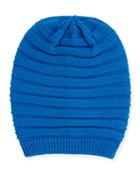Wool-blend Slouchy Hat, Nautical Blue