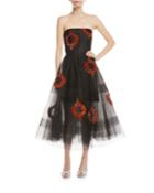 Bazaar Strapless Tulle Sequin