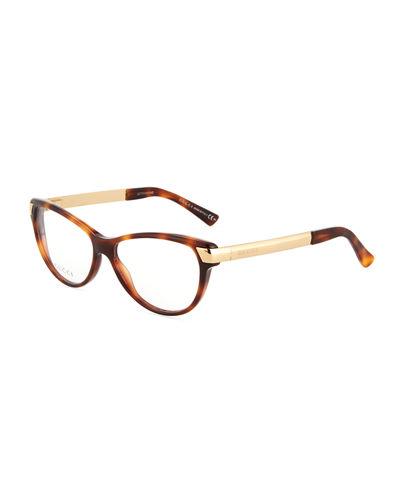 Two-tone Cat-eye Optical Glasses