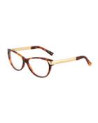 Two-tone Cat-eye Optical Glasses