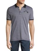 Men's Jacquard Star-embroidered Polo