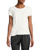Amelie Ruched Side Short-sleeve Tee