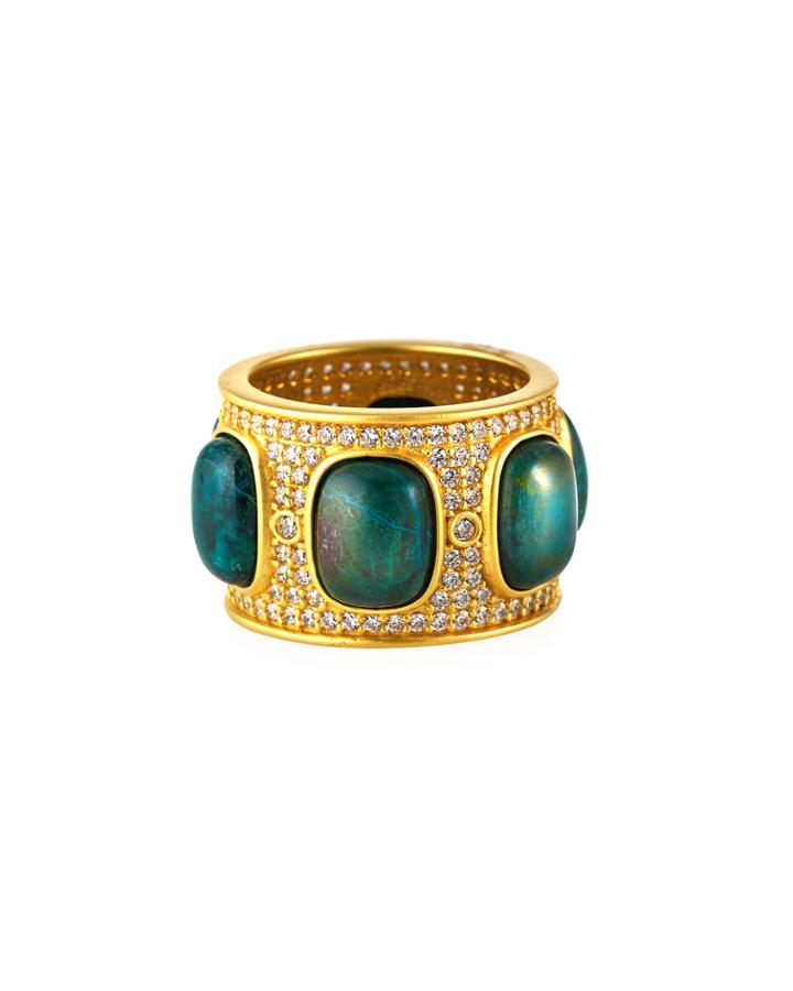 Harmony Stone Cigar Band Ring, Size