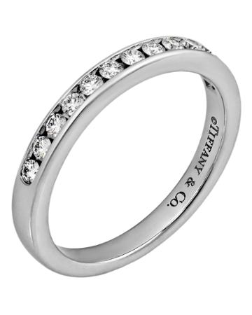 Lc Estate Jewelry Collection Estate Tiffany & Co. Diamond Eternity Band Ring, Size 4.75, Women's, White