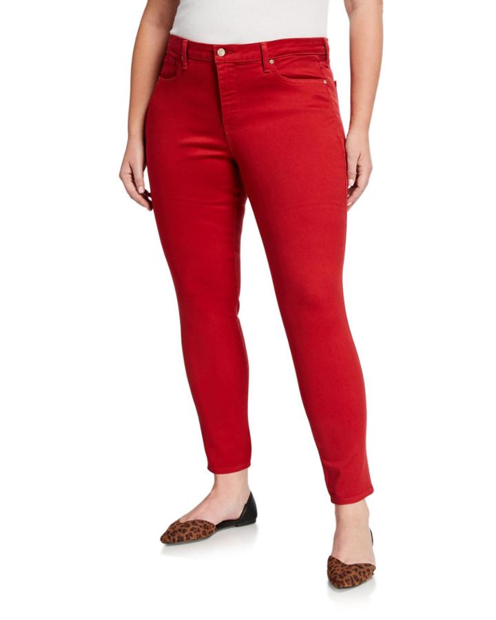 Plus Size Ami Mid-rise Skinny Ankle Denim