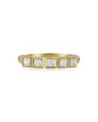Square Gray Diamond Band Ring