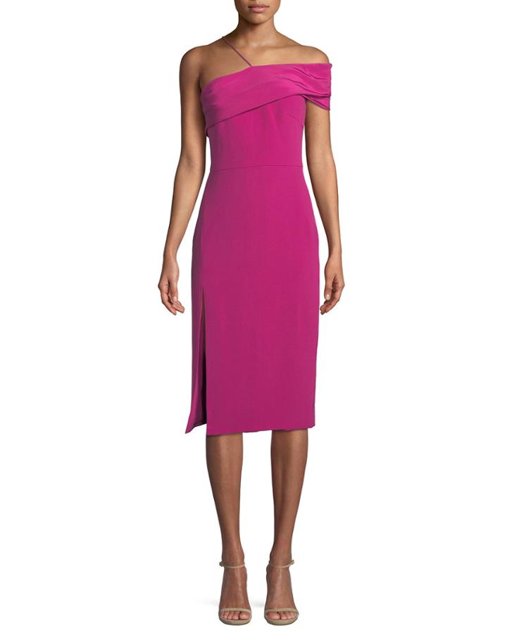 Twisted-bustier Sleeveless Silk Crepe