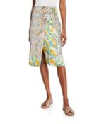 Eve Sequined Printed Wrap