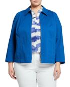 Plus Size Chrissy Zip-front Jacket