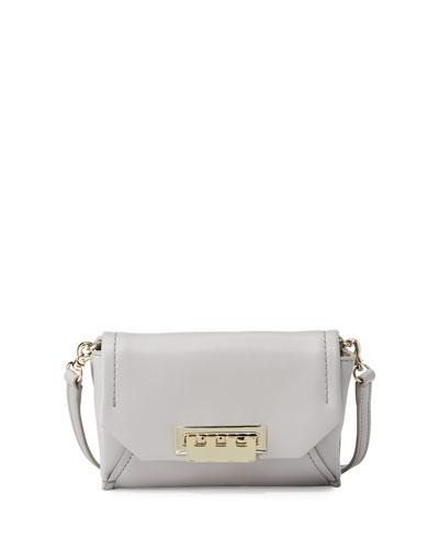 Eartha Leather Envelope Crossbody Bag, Dust