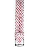 Philip Stein 20mm Snakeskin Watch Strap, Pink/white, Women's