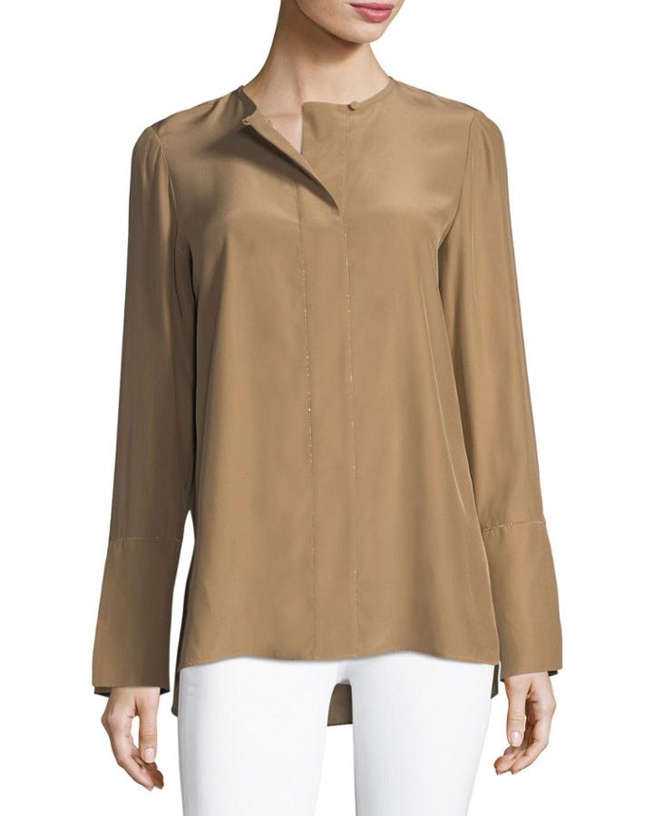 Georgie Long-sleeve Chain-trim