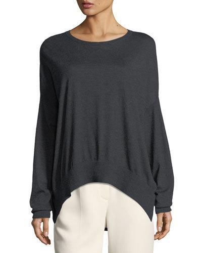 Cashmere-blend Button-back