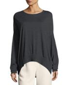 Cashmere-blend Button-back